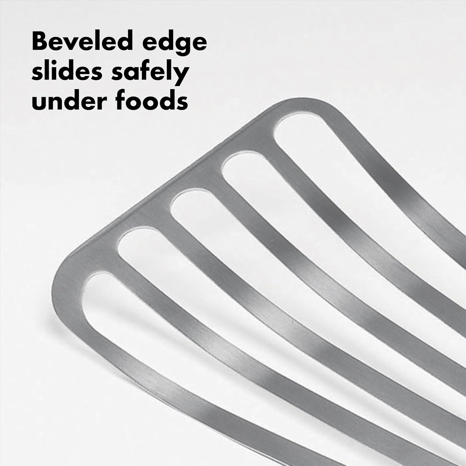 OXO Good Grips Slotted Fish Spatula Stainless Steel, Fish Turner | Flexible Blade Lifts Fish Fillets, Slotted Stainless Steel, Non-Stick Pan Safe, Long Comfortable Handle, Everyday Cooking - Image 5