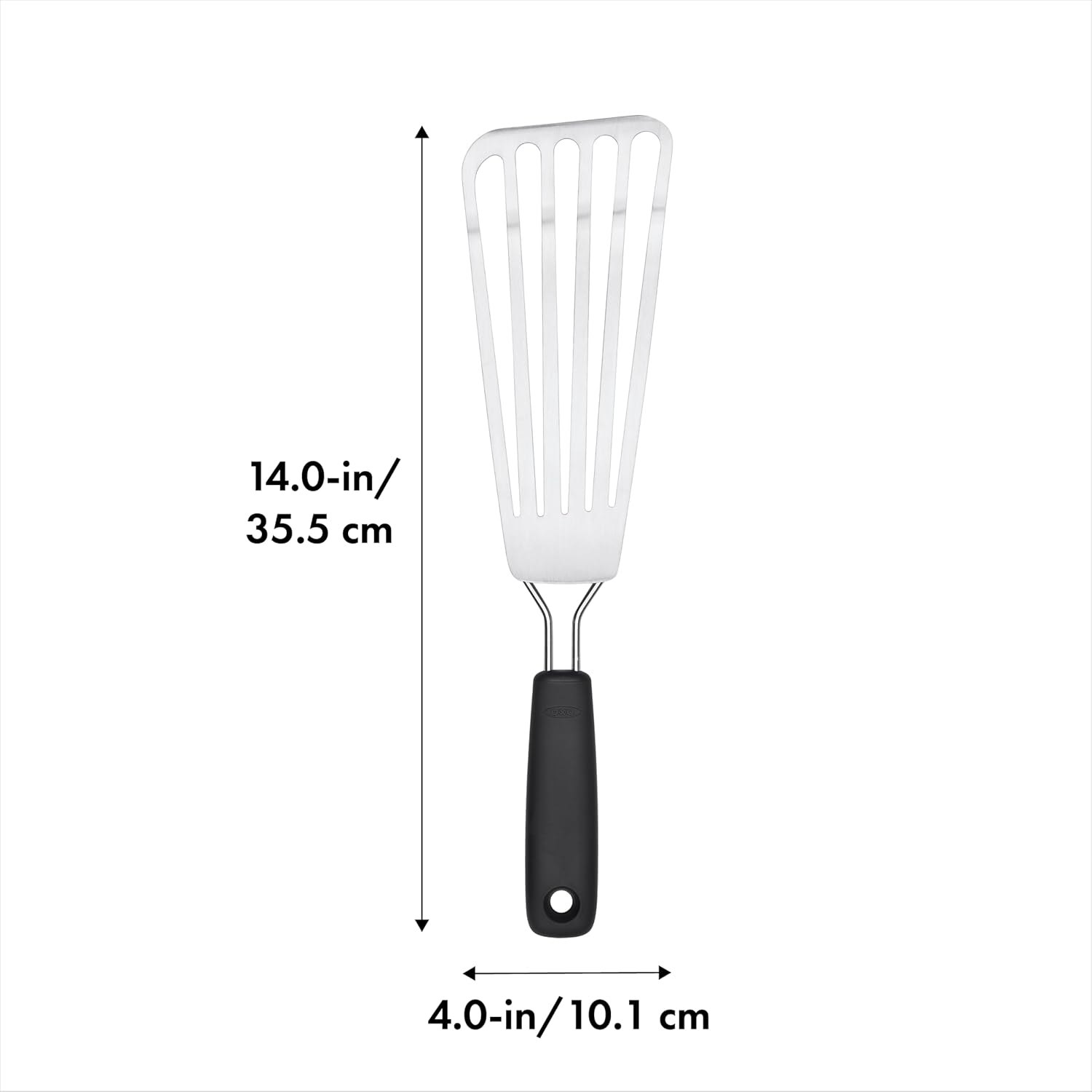 OXO Good Grips Slotted Fish Spatula Stainless Steel, Fish Turner | Flexible Blade Lifts Fish Fillets, Slotted Stainless Steel, Non-Stick Pan Safe, Long Comfortable Handle, Everyday Cooking - Image 7