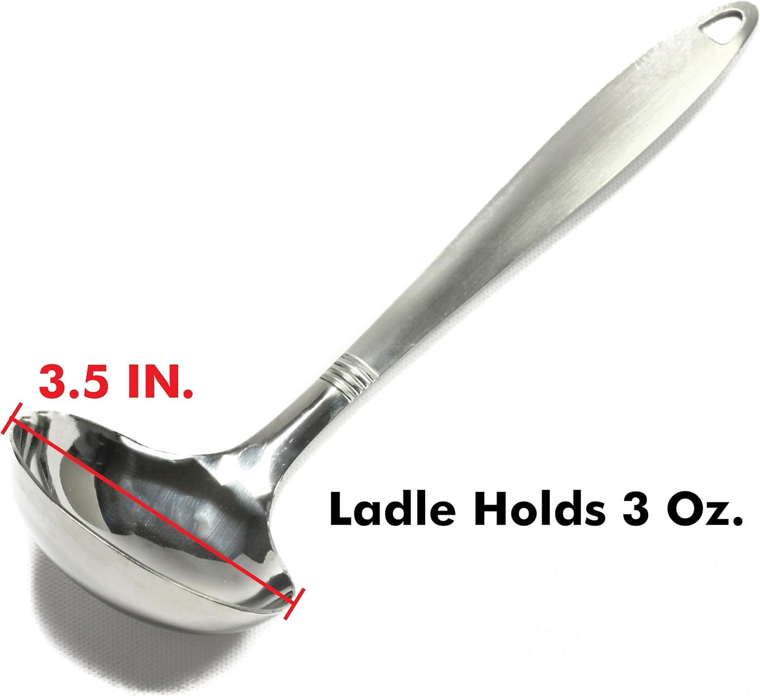 Chef Craft Select Cooking Ladle, 11.5 inch, Stainless Steel - Image 2